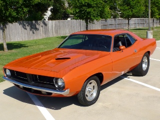 Left front 1972 Plymouth Cuda