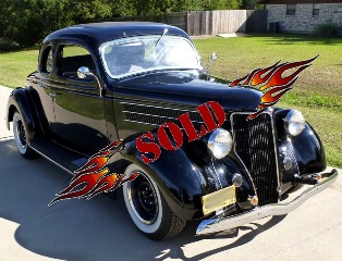 Right front of a 1936 Ford Coupe for sale