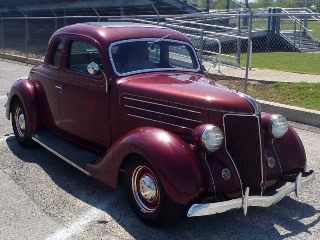 Right front 1936 Ford Model 48
